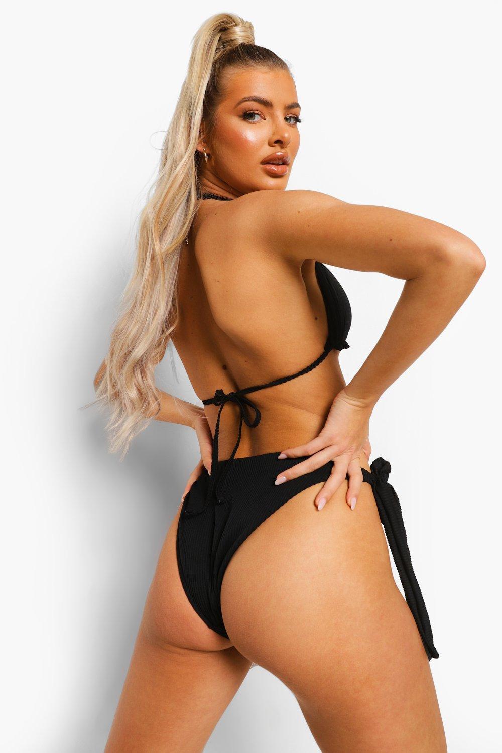 wiązany dół od bikini prążki 