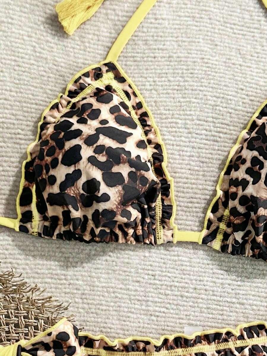 DWUCZĘŚCIOWY STRÓJ KĄPIELOWY ANIMAL PRINT
