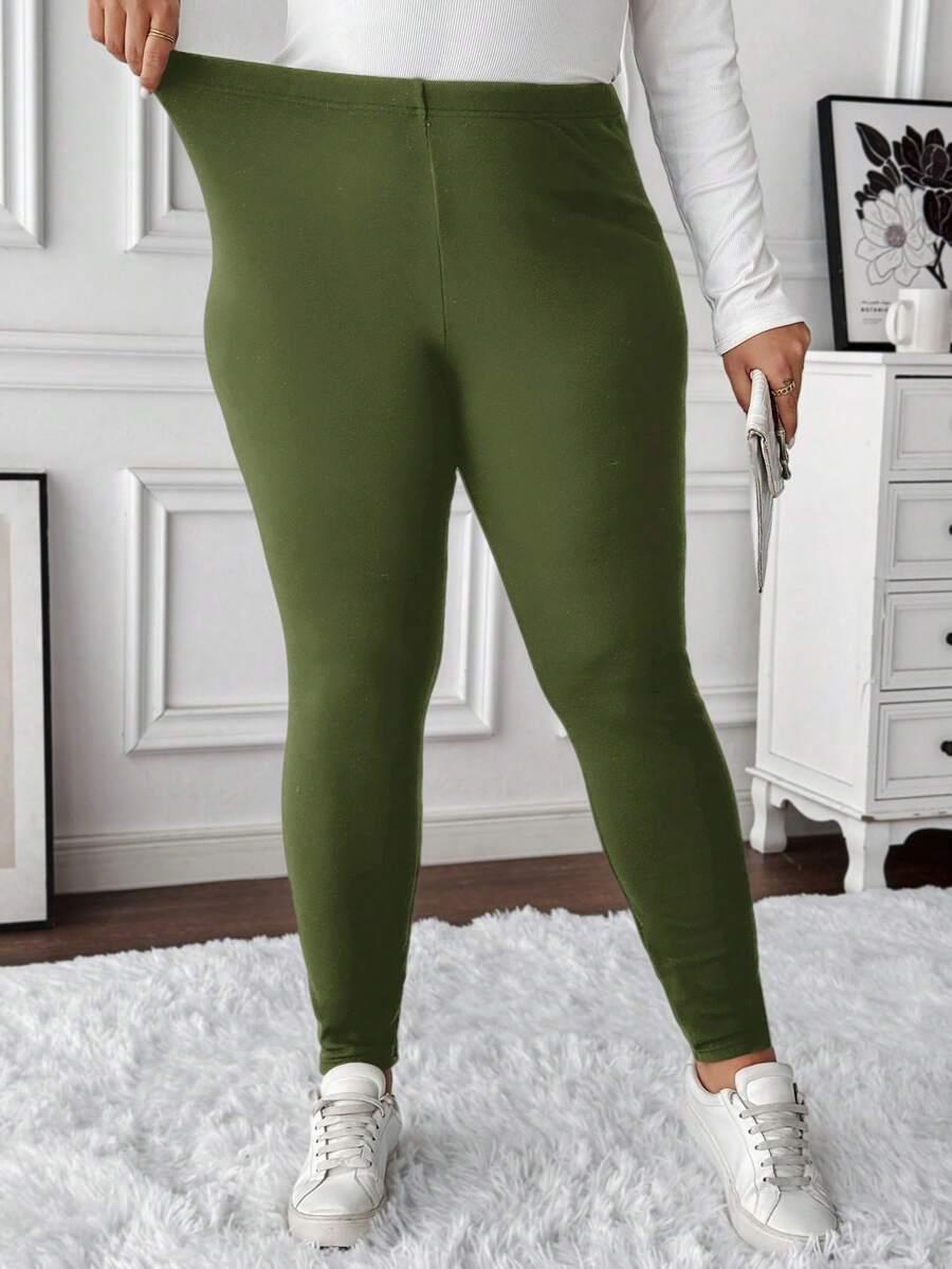 ZIELONE LEGGINSY CASUAL