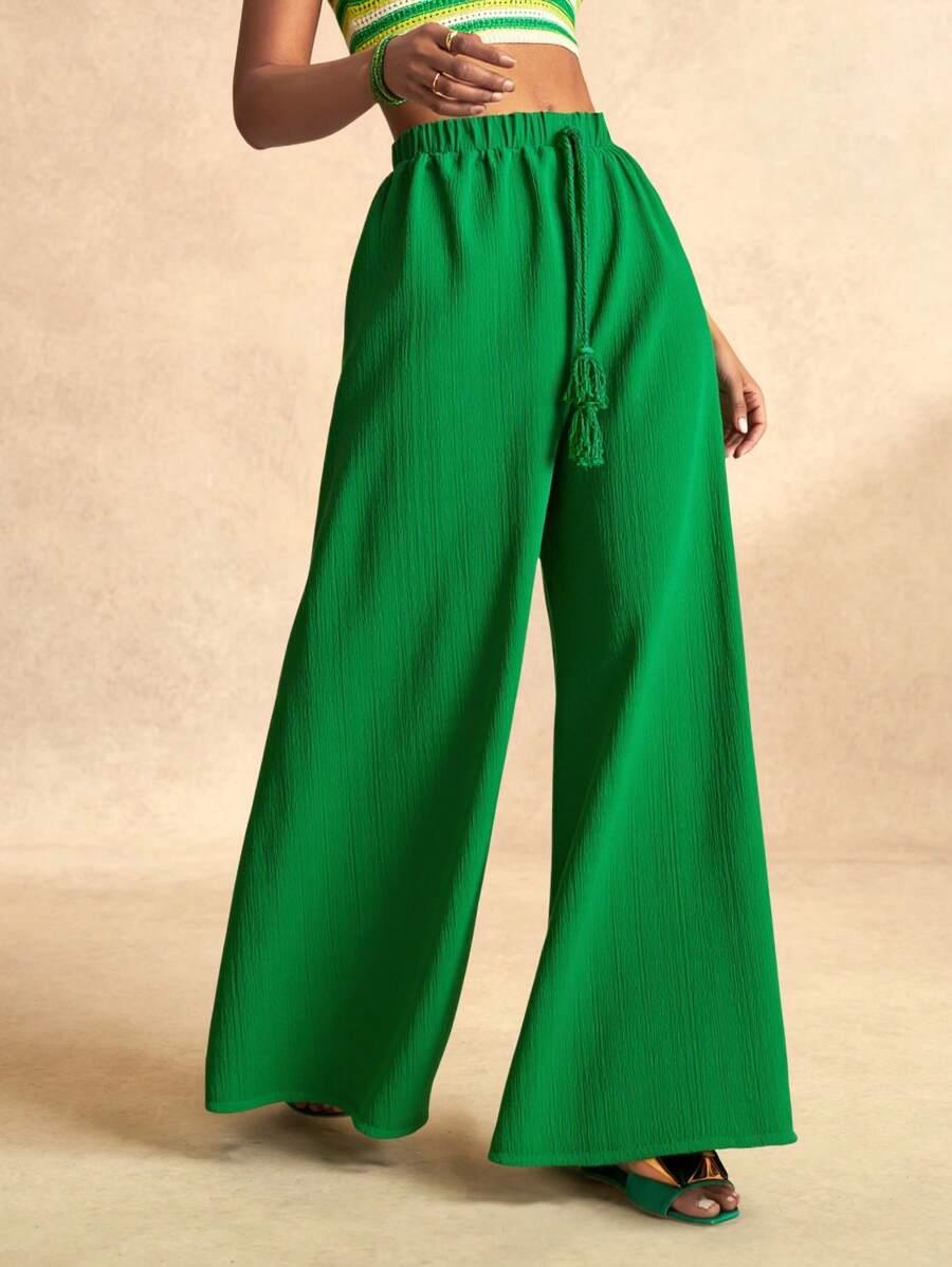 ZIELONE SPODNIE CASUAL