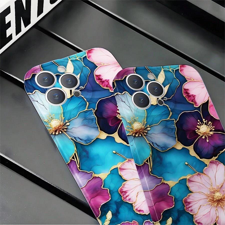 etui na telefon iphone 14 kwiaty 
