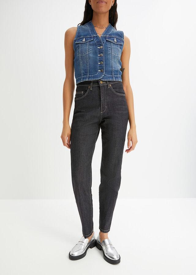 GRANATOWE SPODNIE JEANS