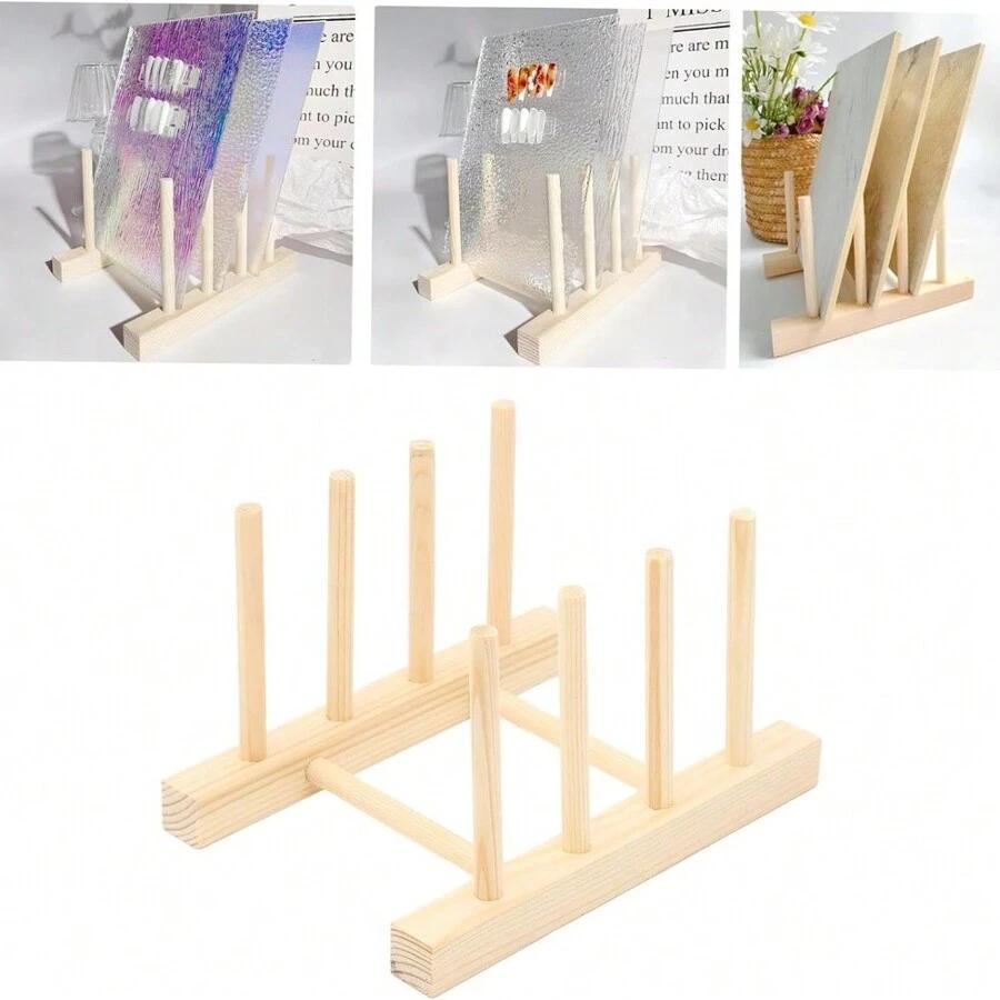 drewniany stojak na puzzle 2-pack