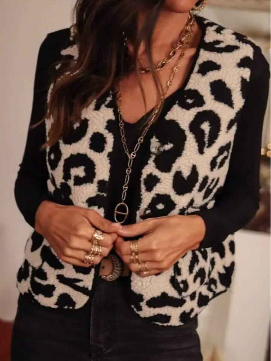 KAMIZELKA KIESZENIE ANIMAL PRINT 