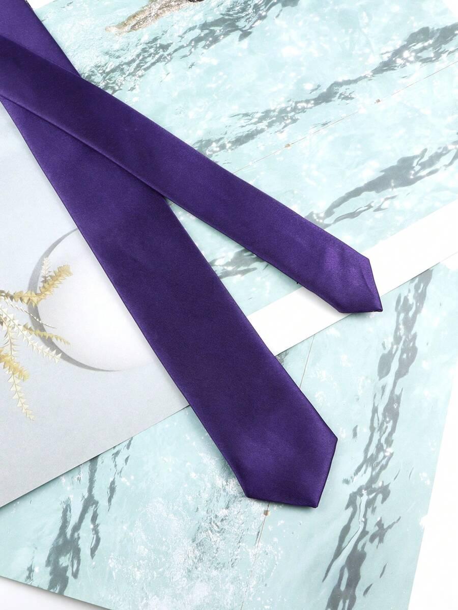 fioletowy elegancki krawat