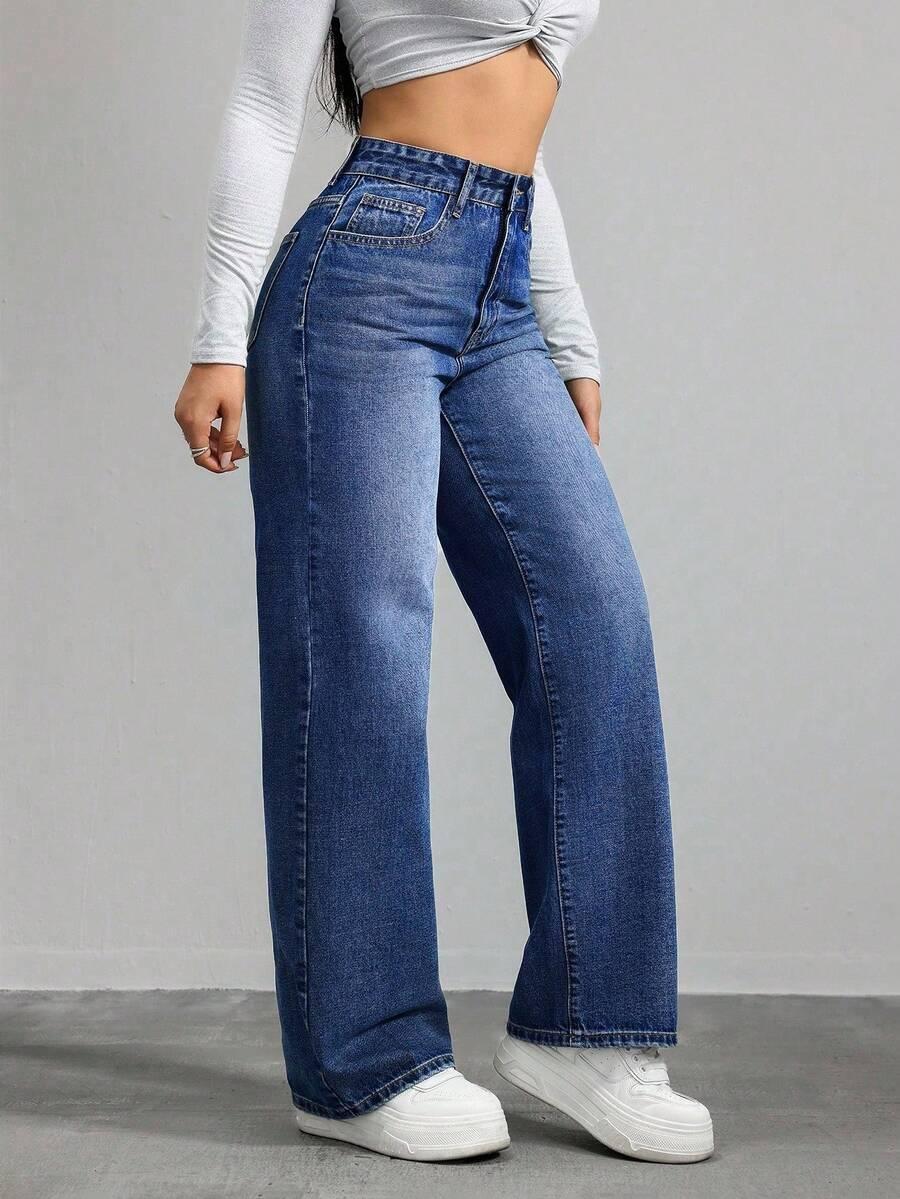 NIEBIESKIE SPODNIE JEANS