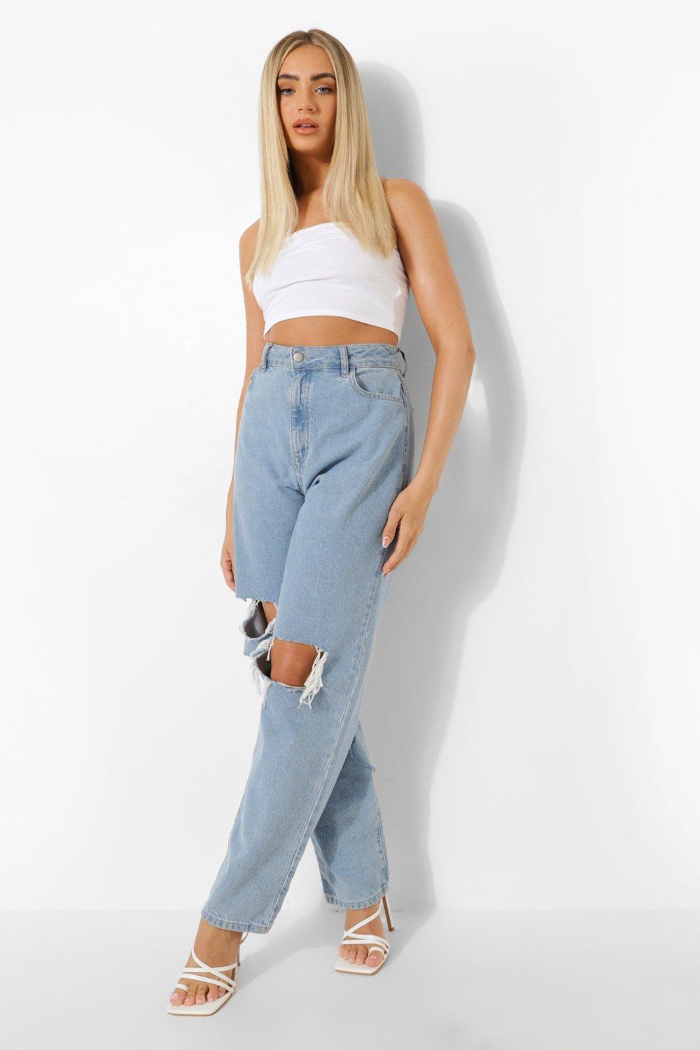 biały crop top tuba opaska marszczenie