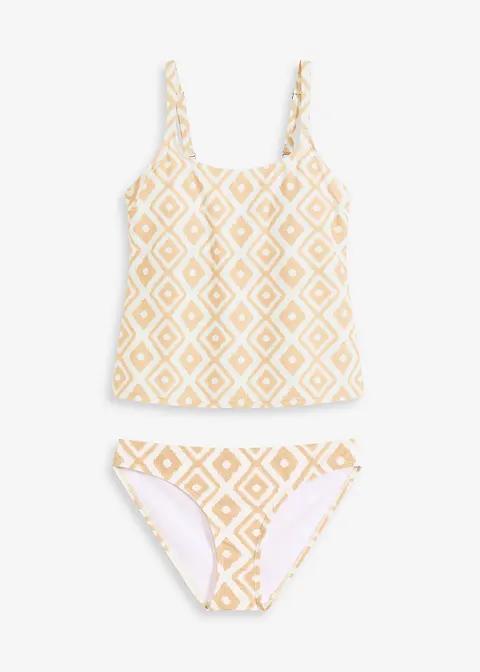 TANKINI DWUCZĘŚCIOWE W GEOMETRYCZNY WZÓR 