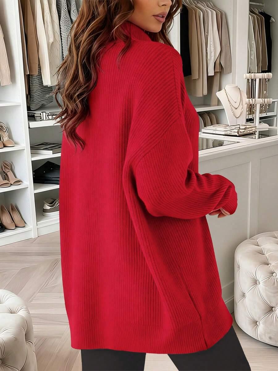 czerwony sweter golf 