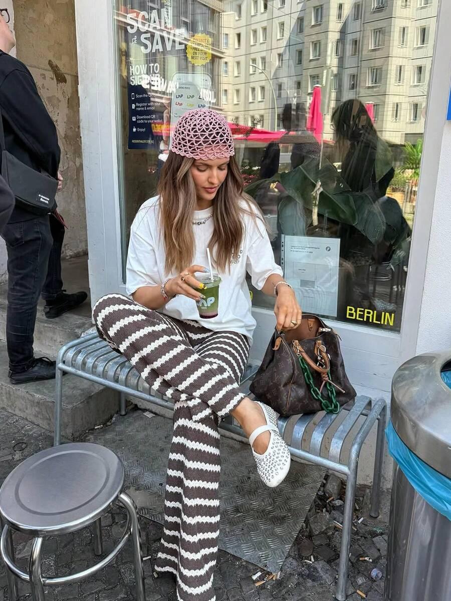 PROSTE DZIANINOWE SPODNIE CASUAL