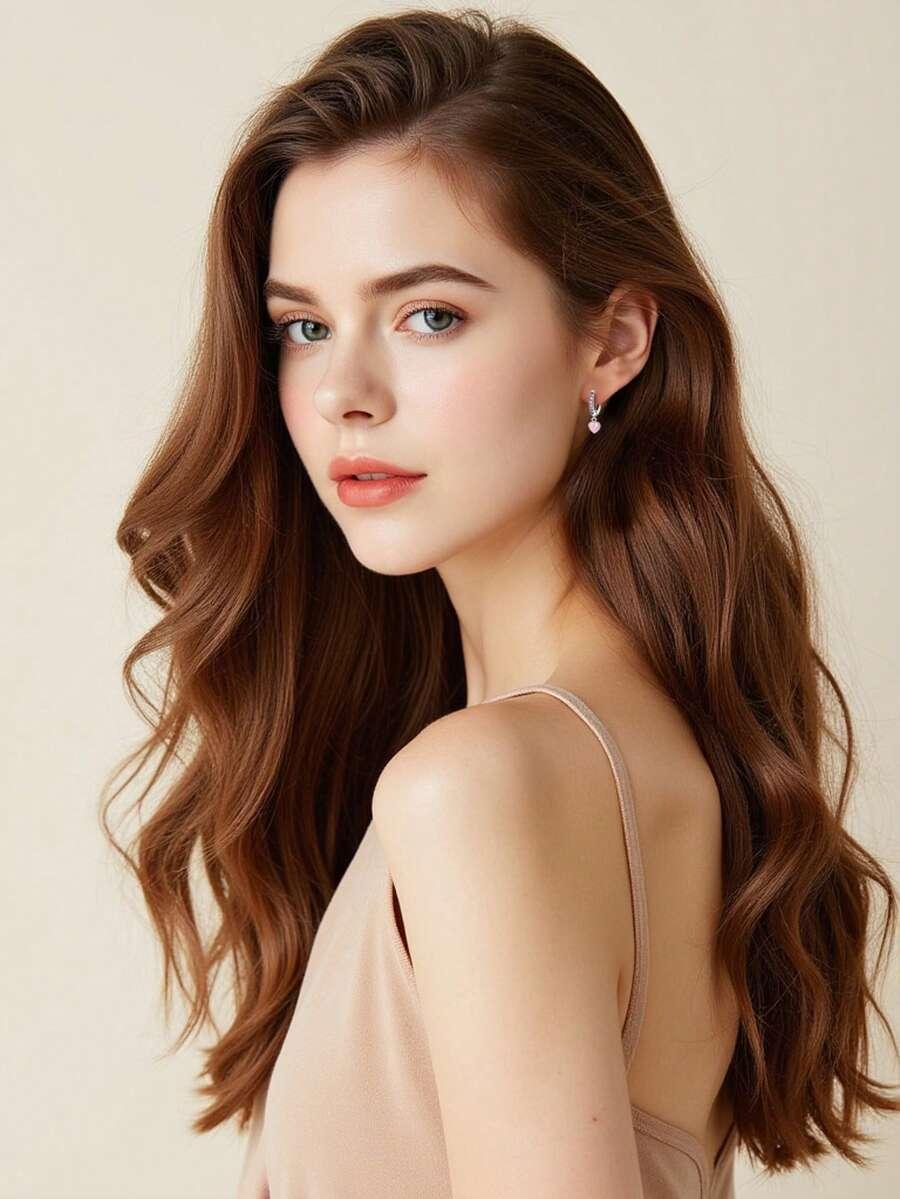 srebrne kolczyki serca