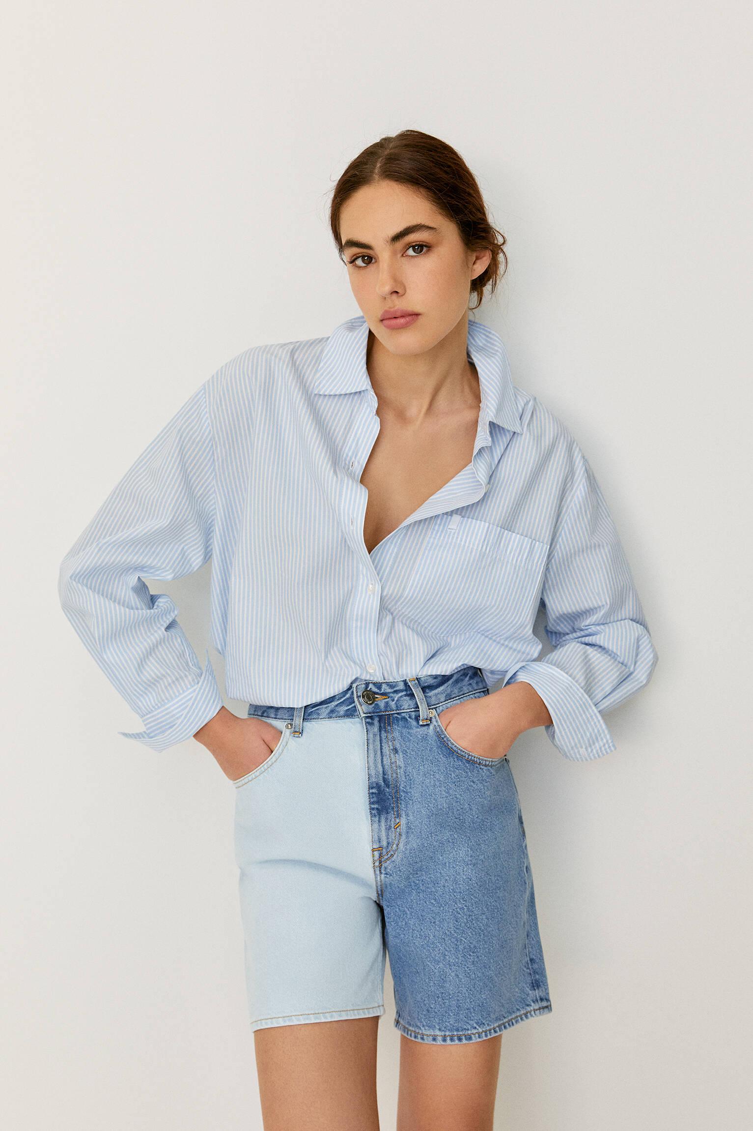 NIEBIESKIE SPODENKI JEANS