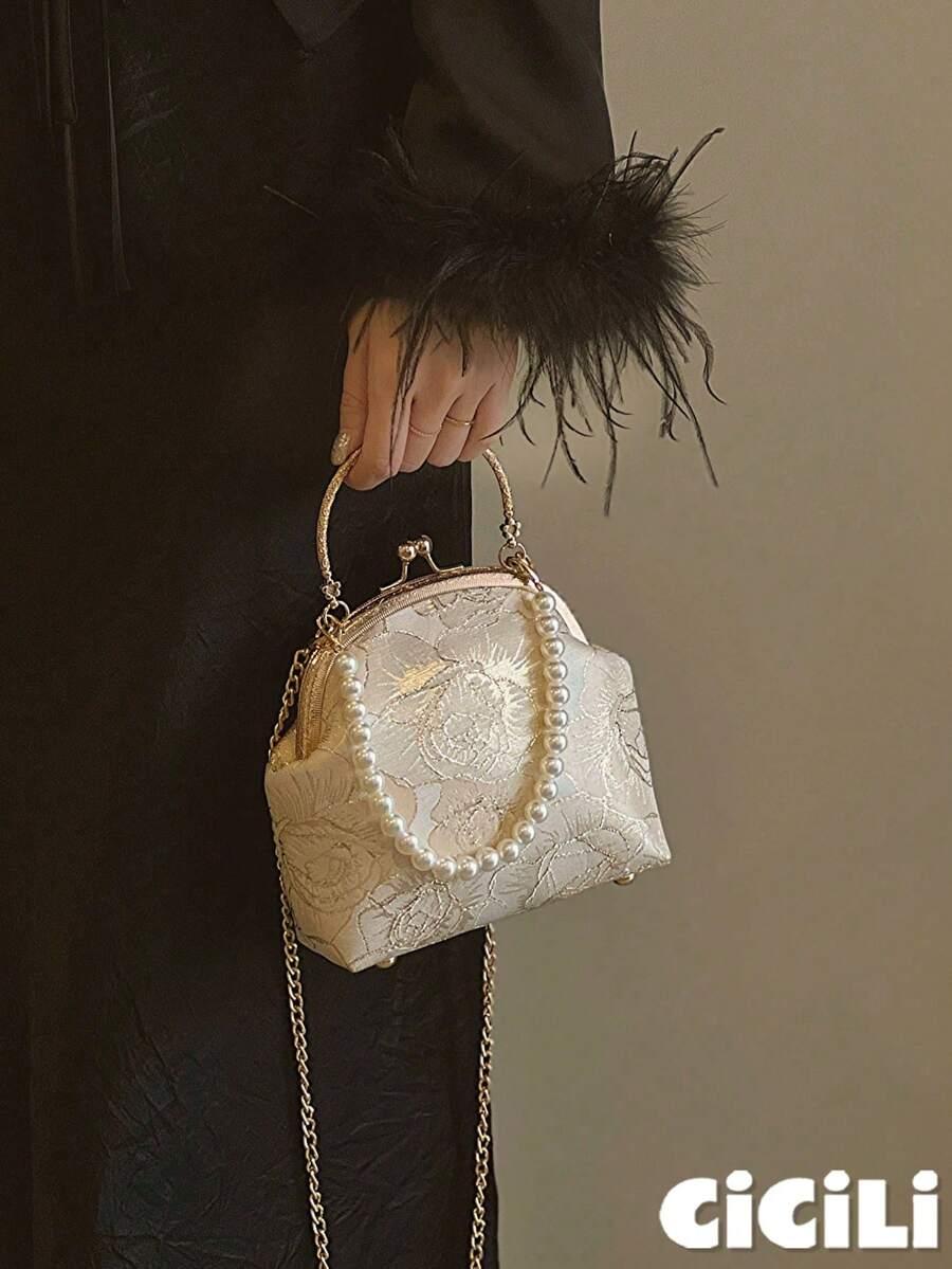 mała torebka zdobienie połysk 