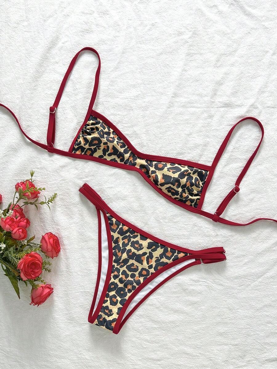 góra od stroju kąpielowego animal print