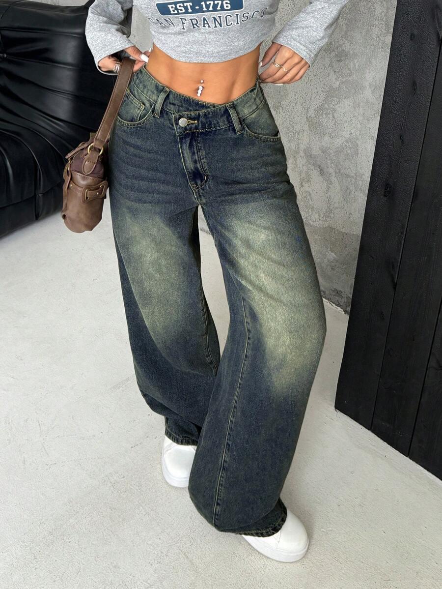 NIEBIESKIE SPODNIE JEANS