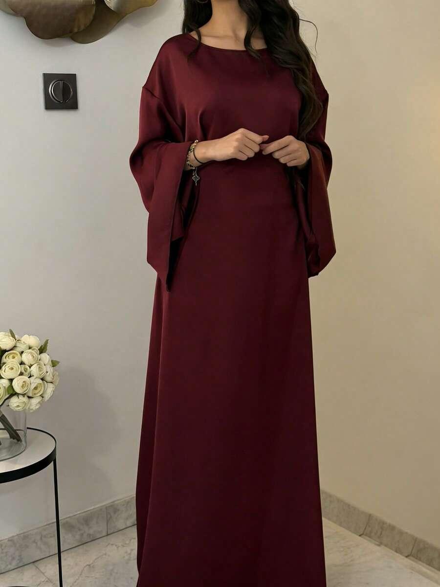 czerwona maxi sukienka