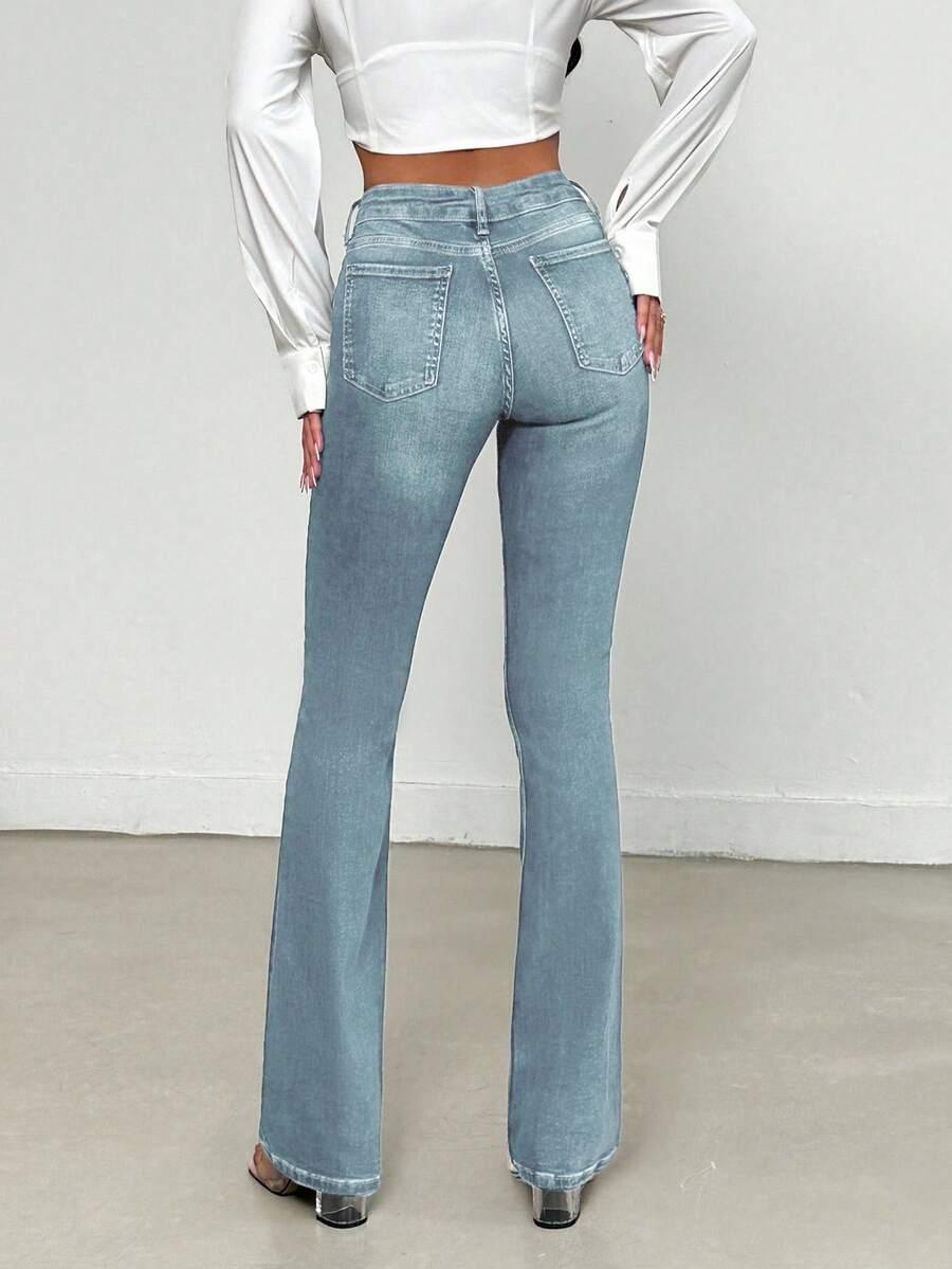 NIEBIESKIE JEANSY KIESZENIE 