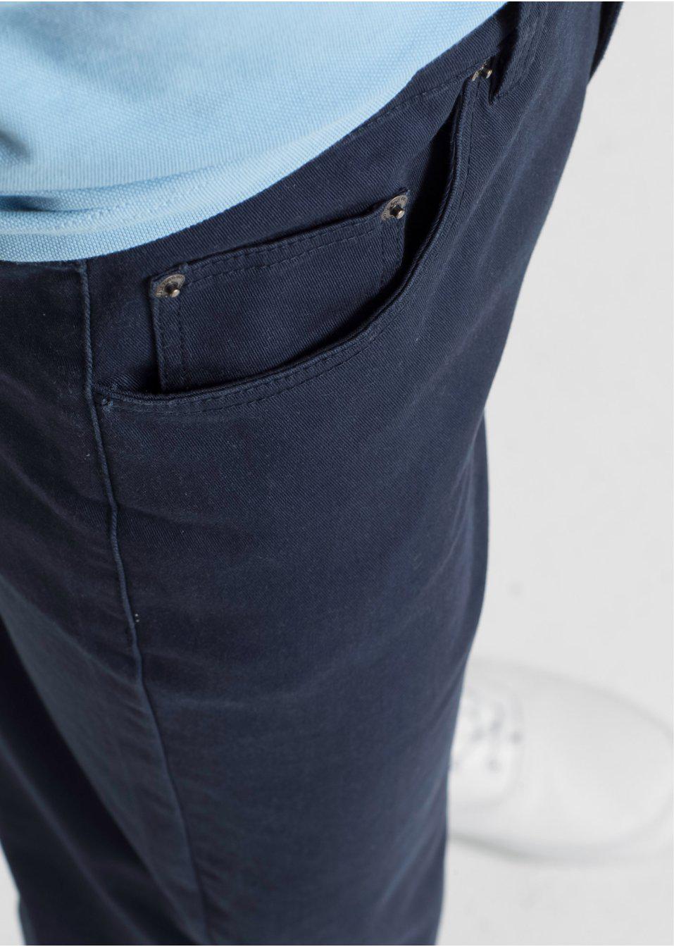 GRANATOWE SPODNIE JEANS