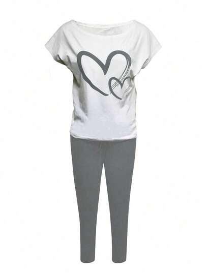 KOMPLET T-SHIRT SPODNIE 