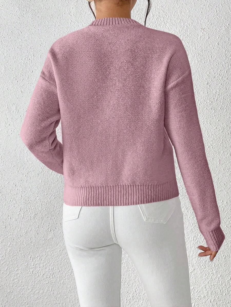 RÓŻOWY SWETER WZÓR