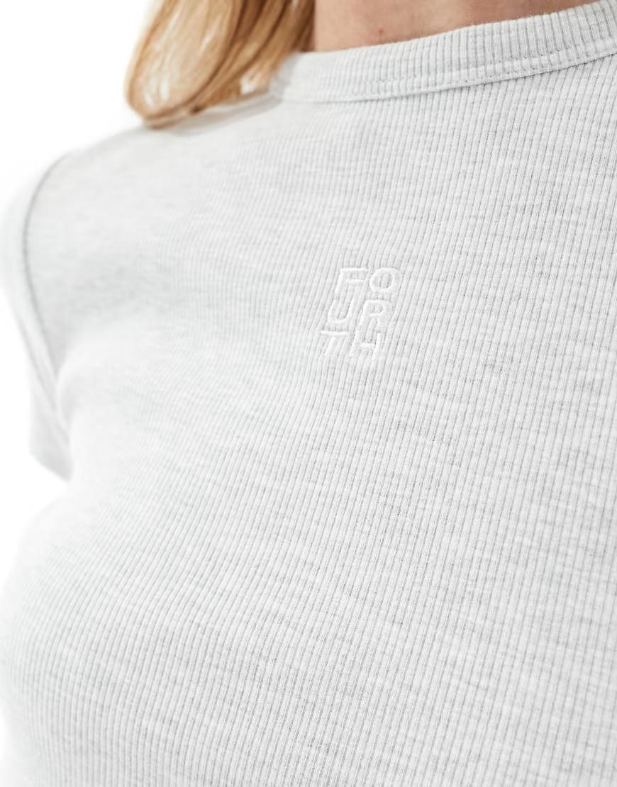 SZARY TOP PRĄŻKI BASIC