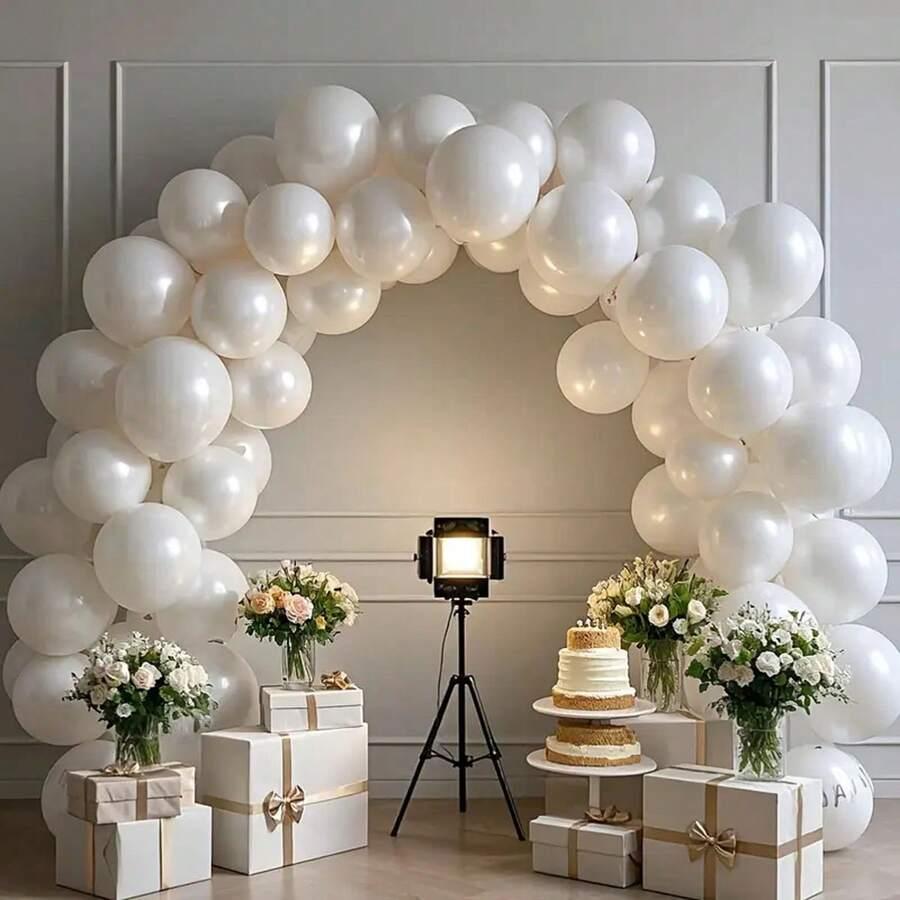 białe balony 10-pack