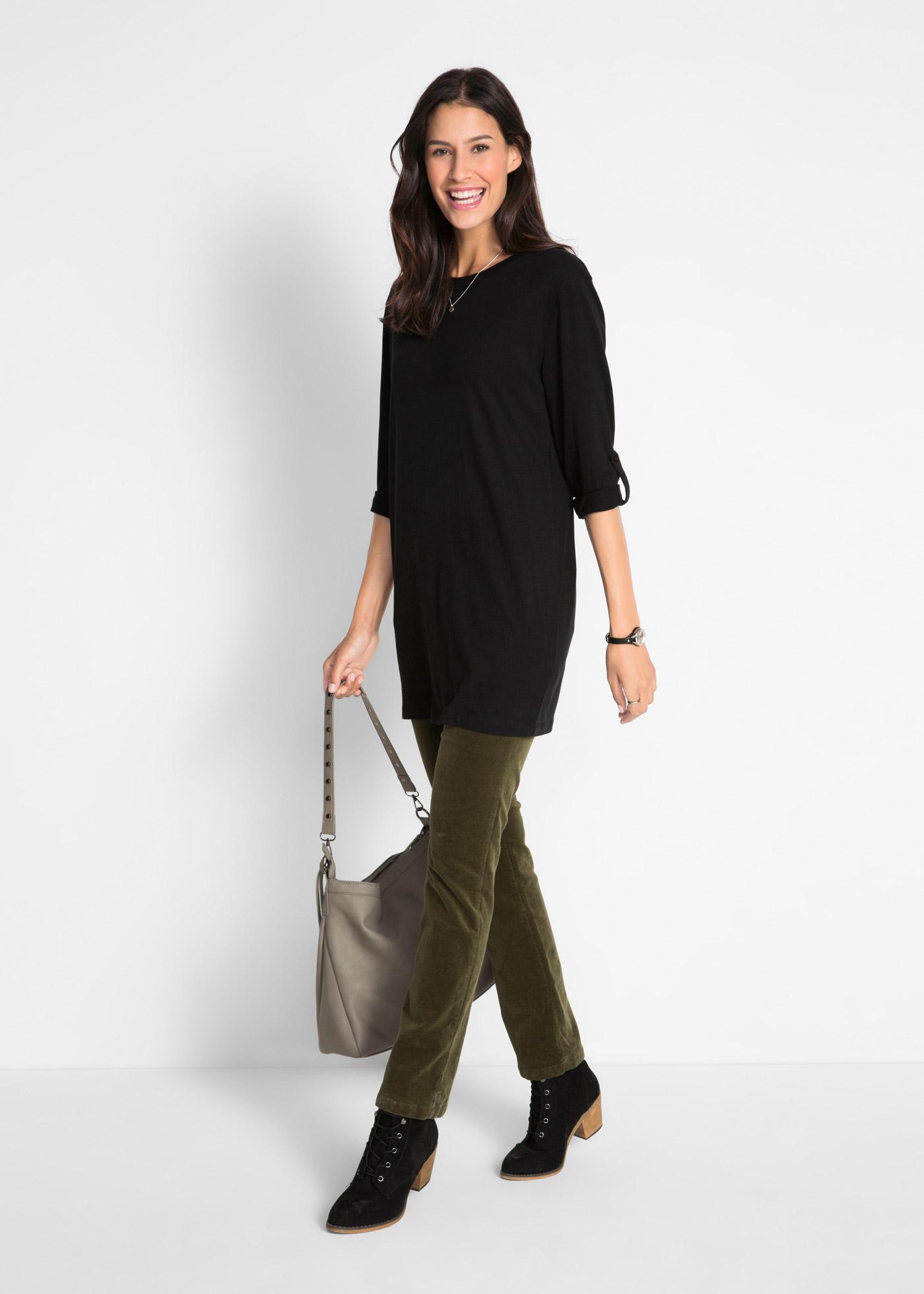 czarna tunika casual