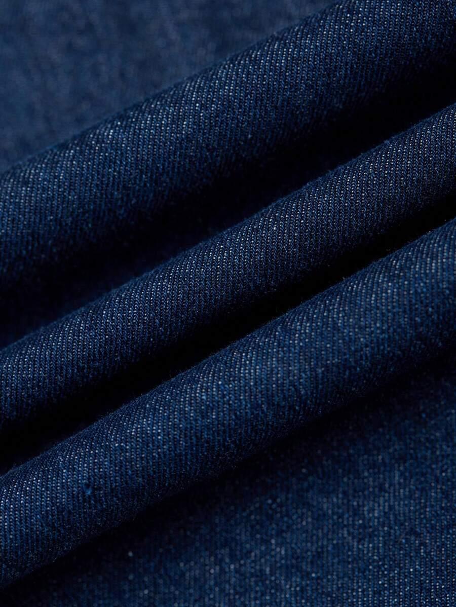 KOMBINEZON JEANS V-NECK