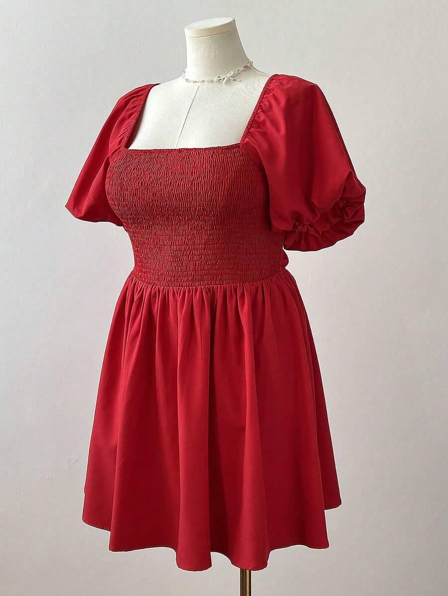 czerwona mini sukienka 