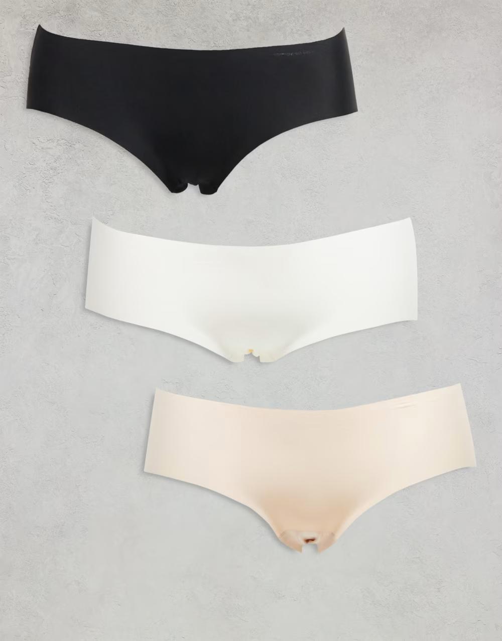 gładkie majtki koronka 3-pack