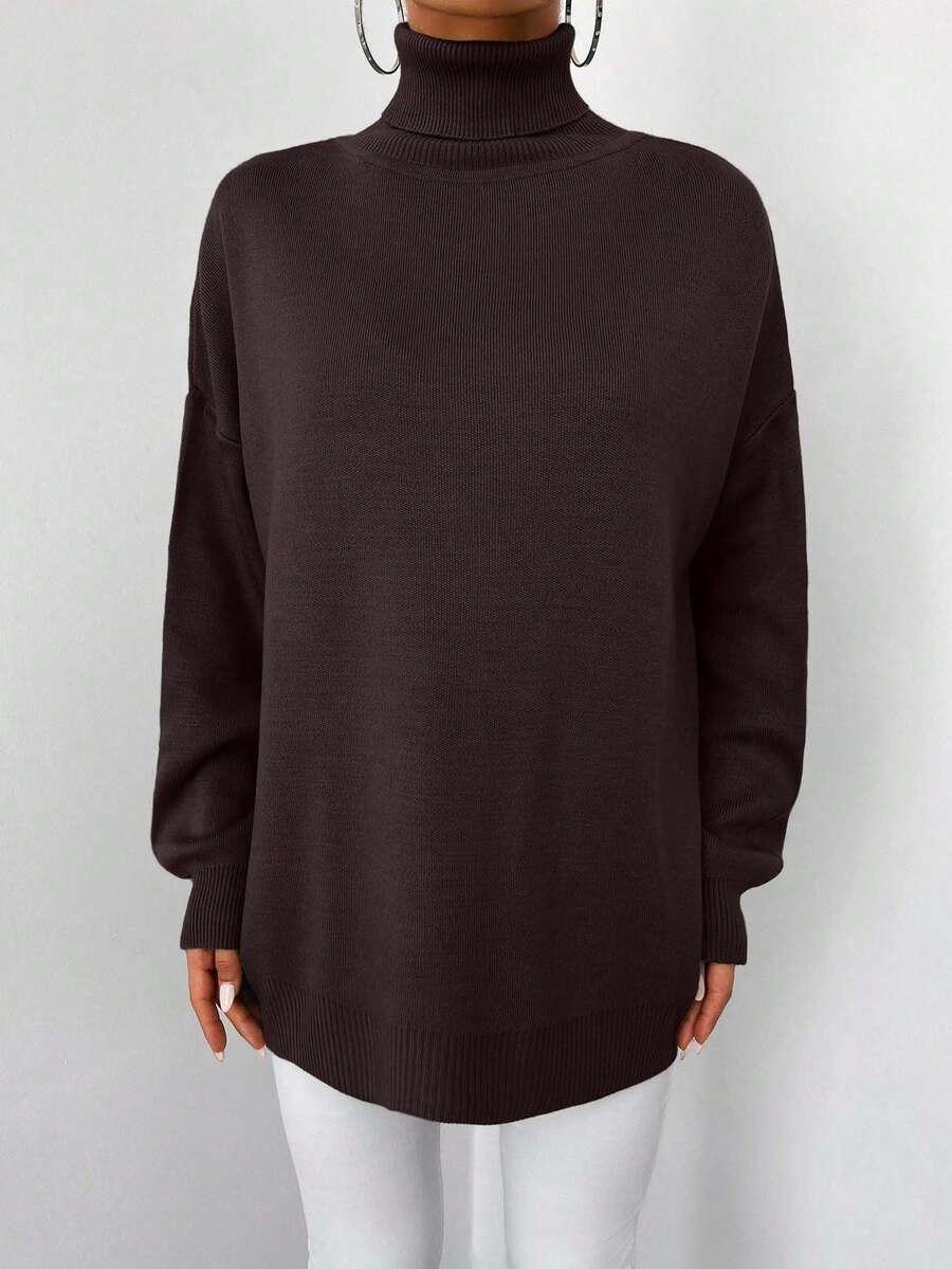 BRĄZOWY SWETER GOLF