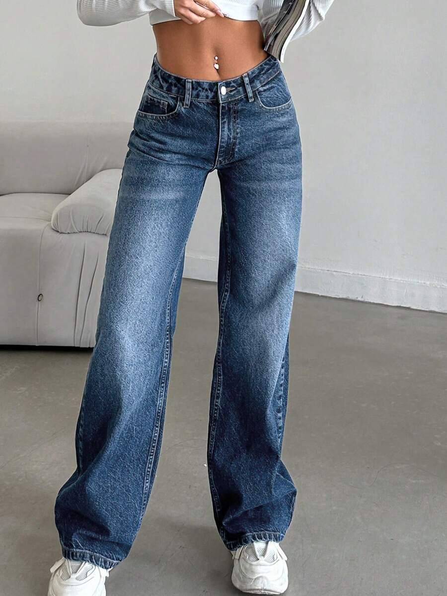 NIEBIESKIE SPODNIE JEANS