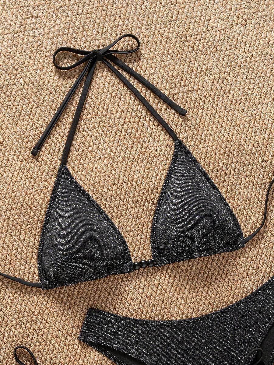 BIKINI Z POŁYSKIEM ZESTAW 3EL