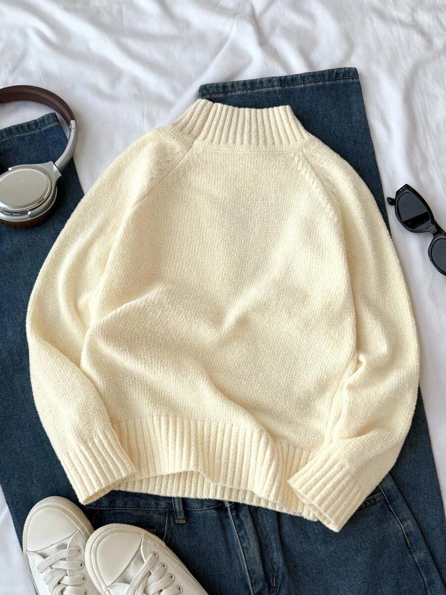 żółty sweter casual