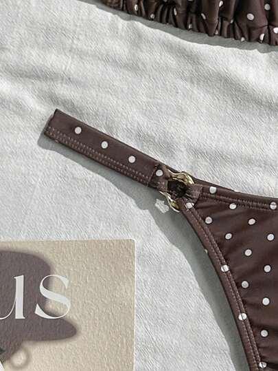 góra od bikini w groszki
