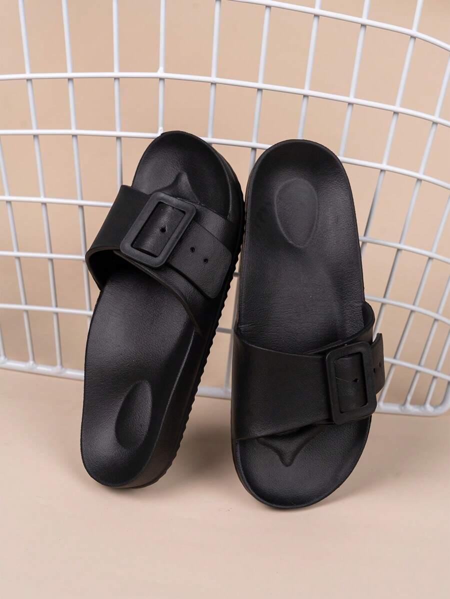 CZARNE KLAPKI CASUAL