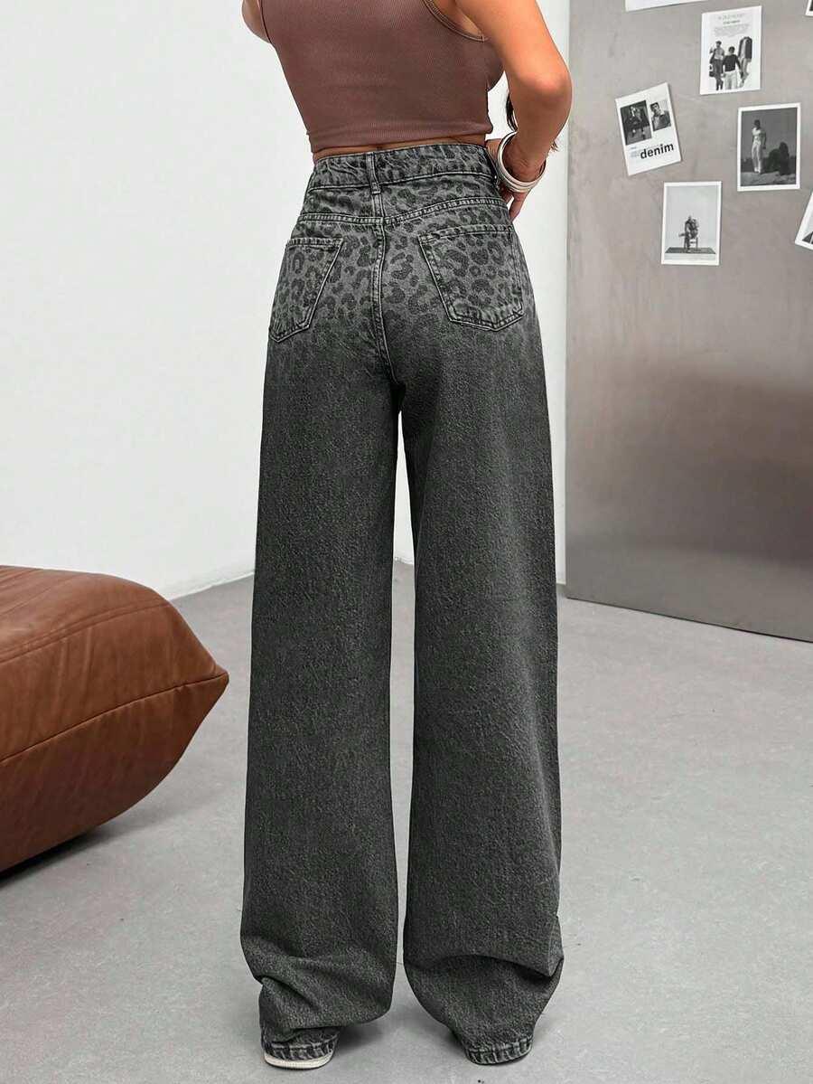 szare spodnie jeans