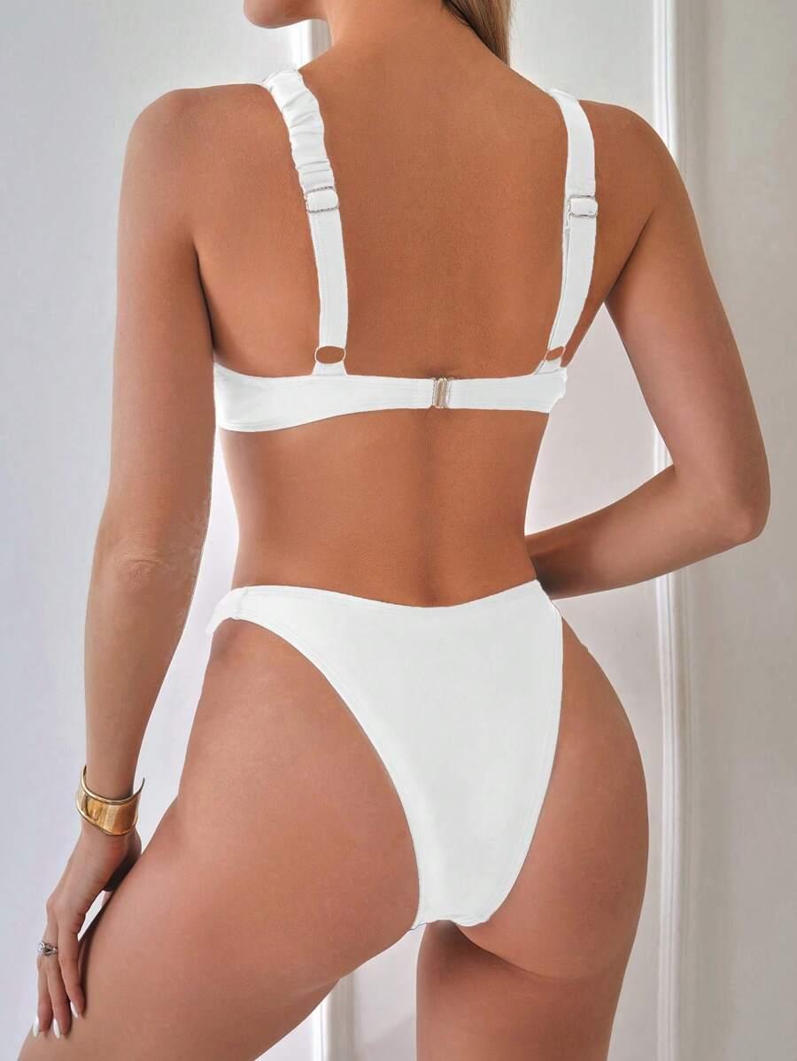 góra od bikini marszczenia