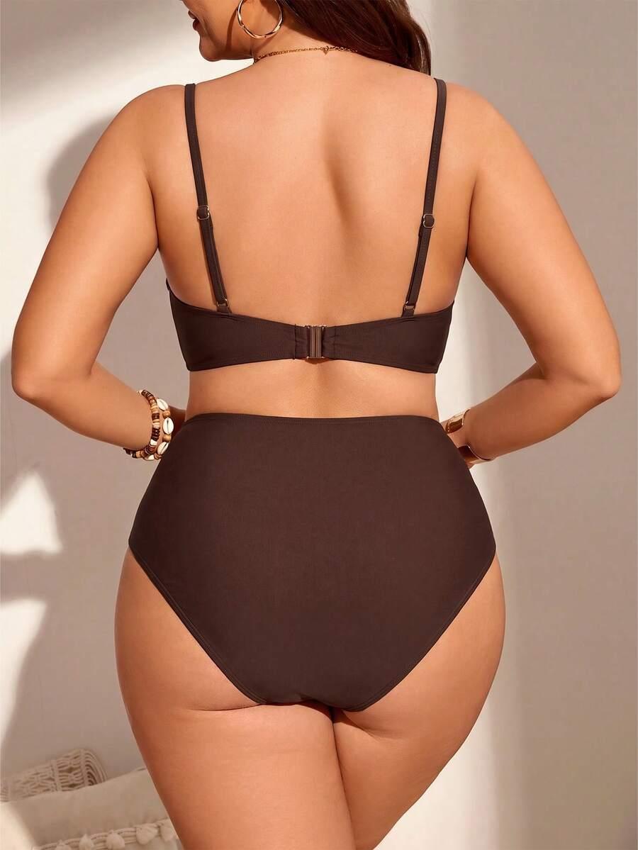 DWUCZĘŚCIOWY KOSTIUM KĄPIELOWY BIKINI SIATECZKA