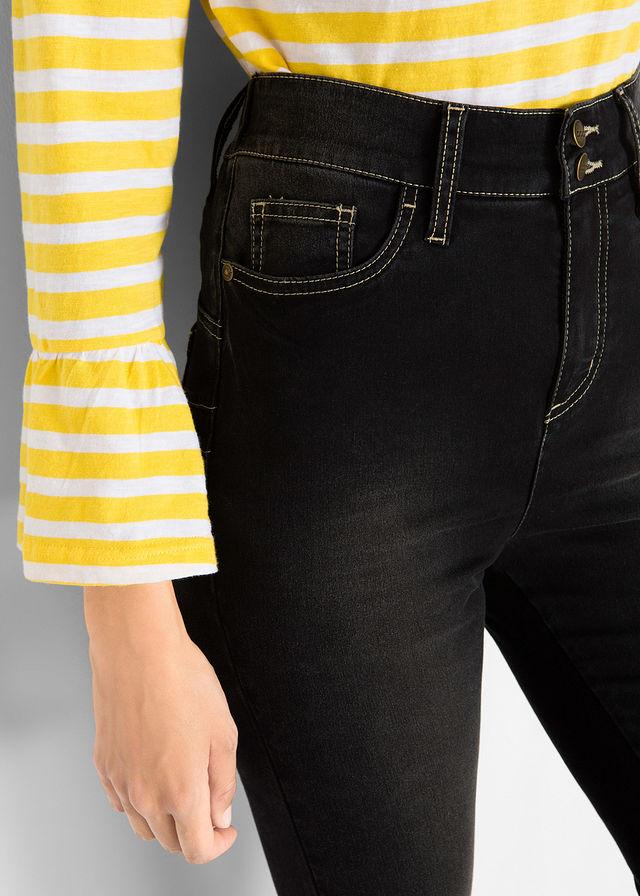 CZARNE SPODNIE JEANS