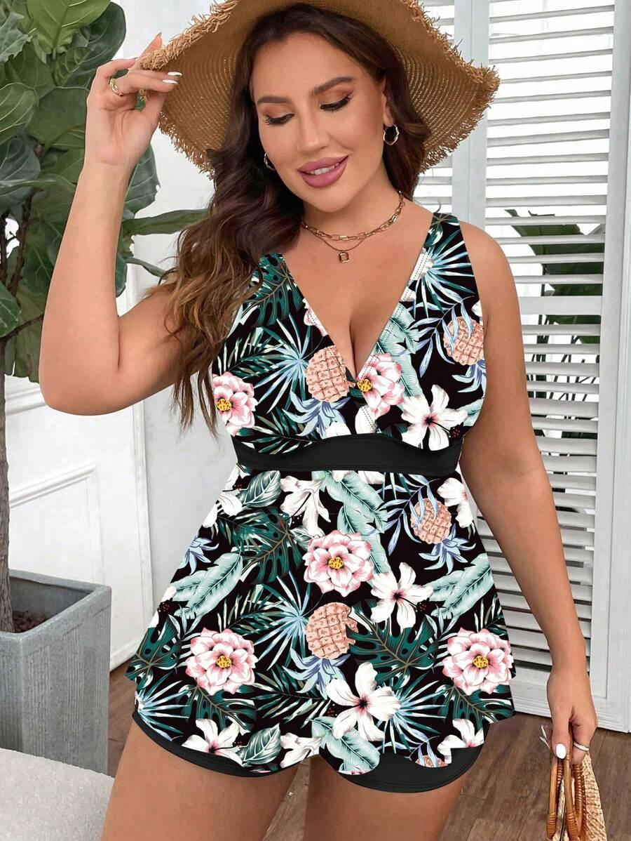 DWUCZĘŚCIOWY STRÓJ KĄPIELOWY TROPICAL PRINT