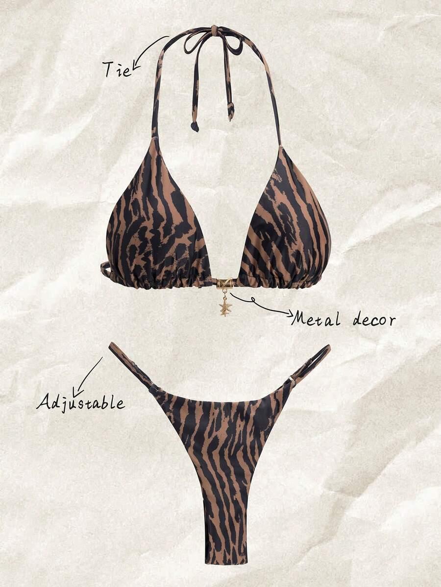BIUSTONOSZ OD BIKINI W PANTERKĘ