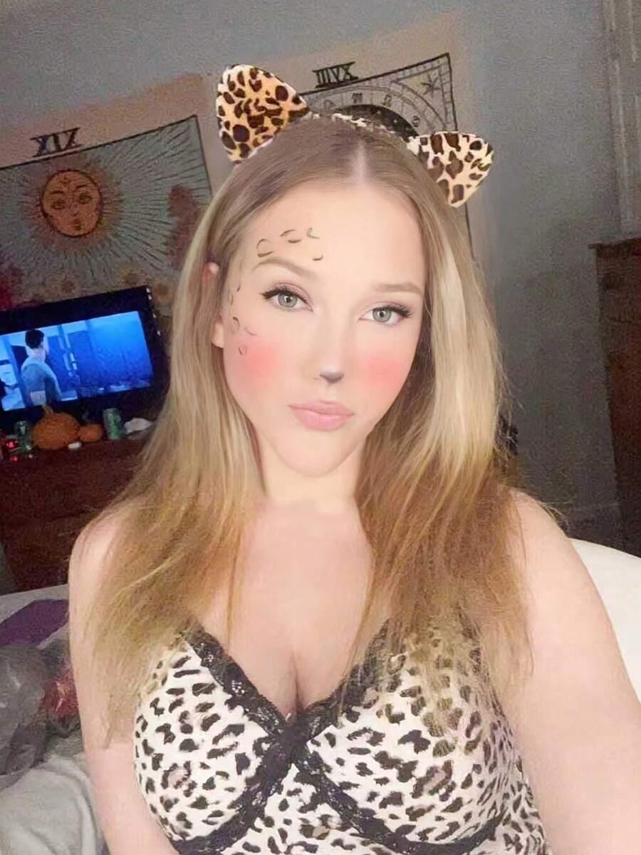 OPASKA NA GŁOWĘ LEOPARD PRINT