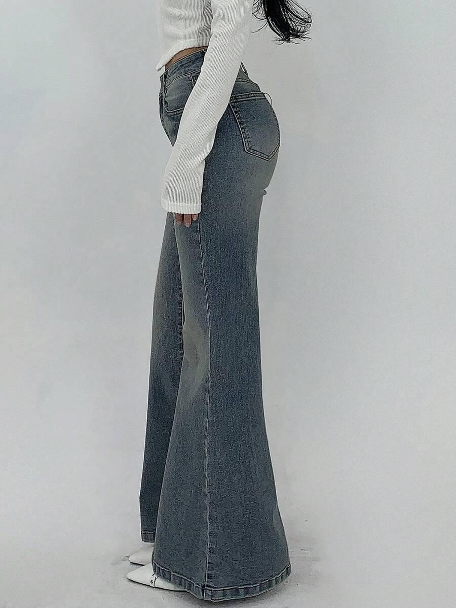 spodnie jeans dzwony 