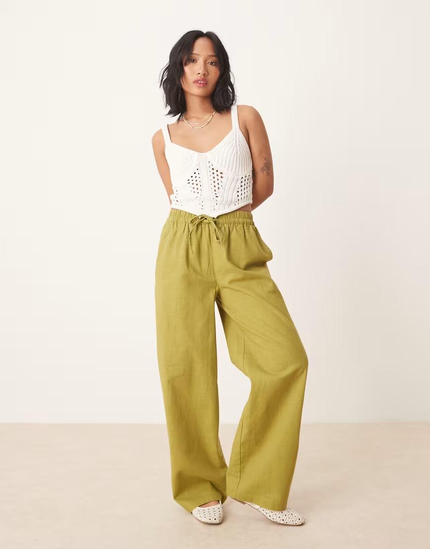 ZIELONE SPODNIE CASUAL