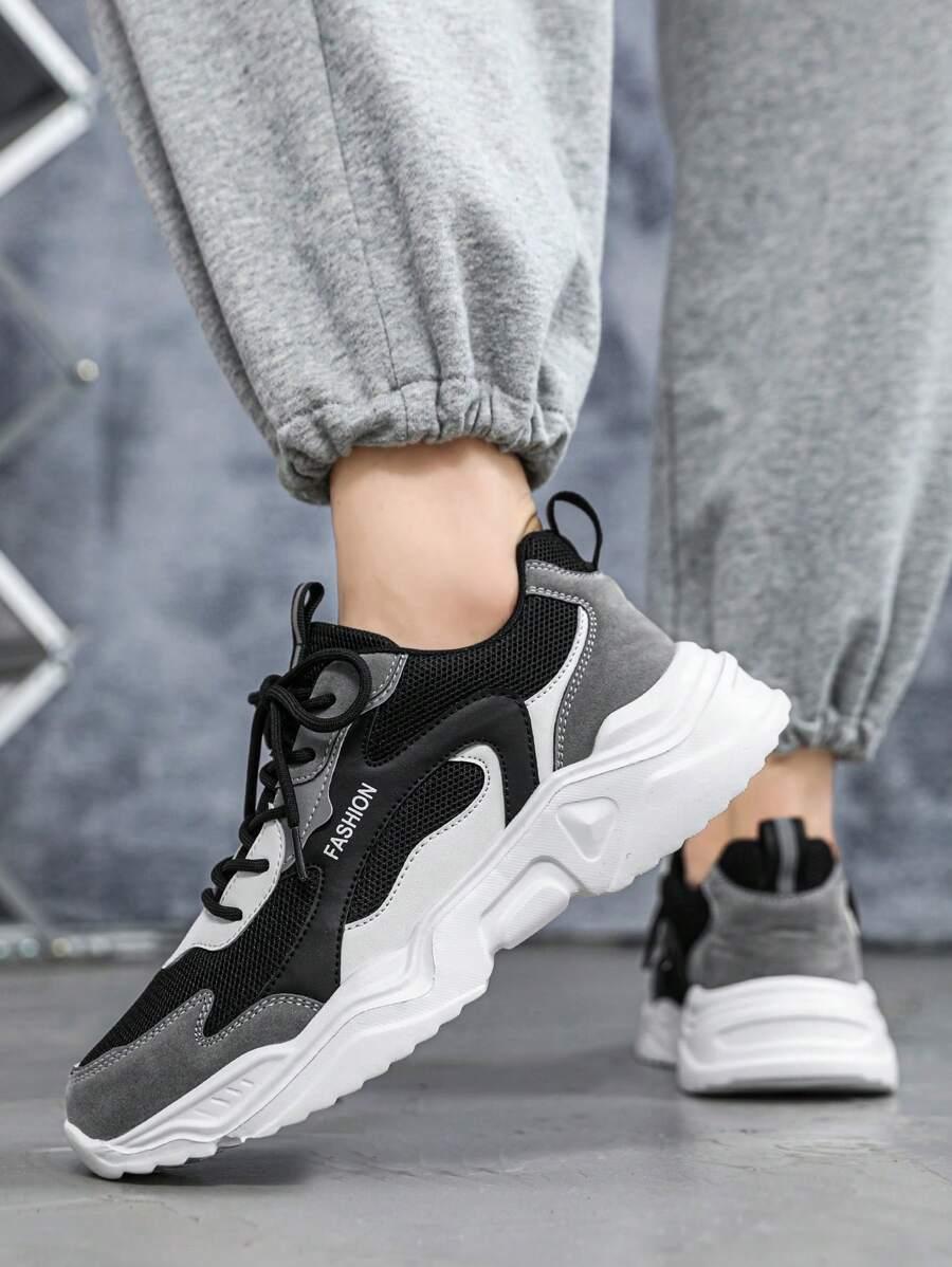 CZARNE SZNUROWANE BUTY SPORTOWE