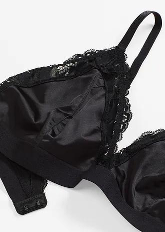 BIUSTONOSZ BRALETTE Z POŁYSKUJĄCEGO MATERIAŁU