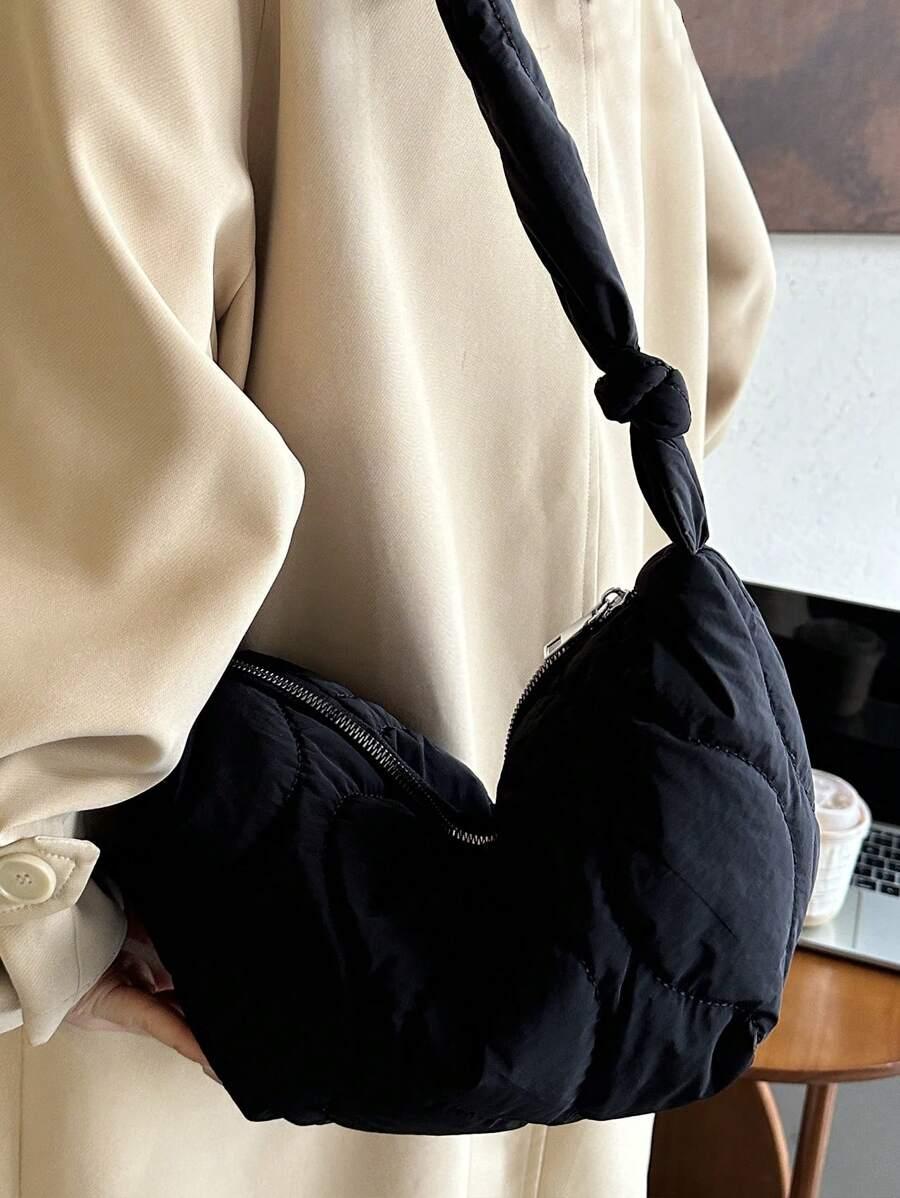 czarna torebka zip