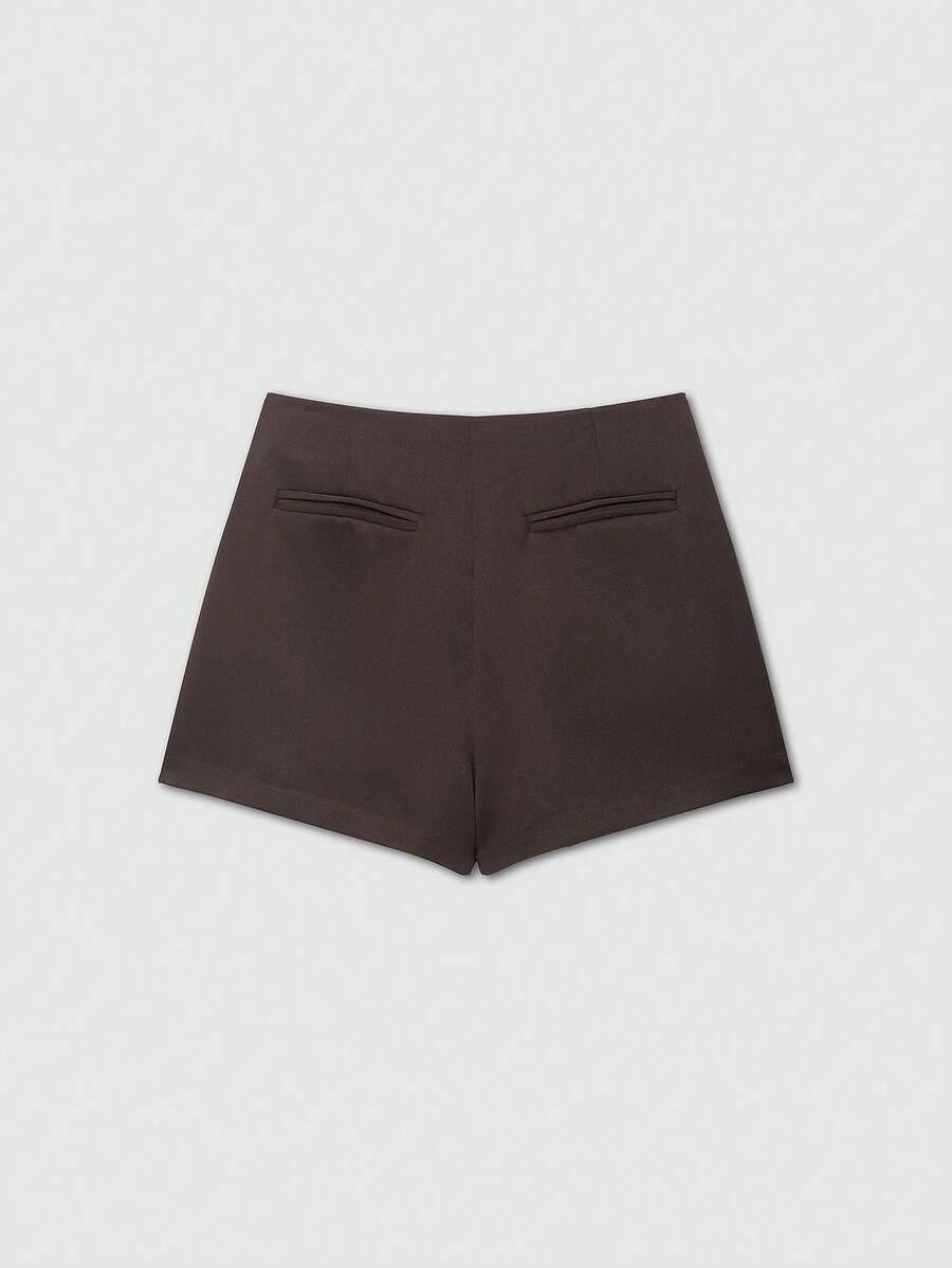 BRĄZOWE SPÓDNICO-SPODENKI CASUAL