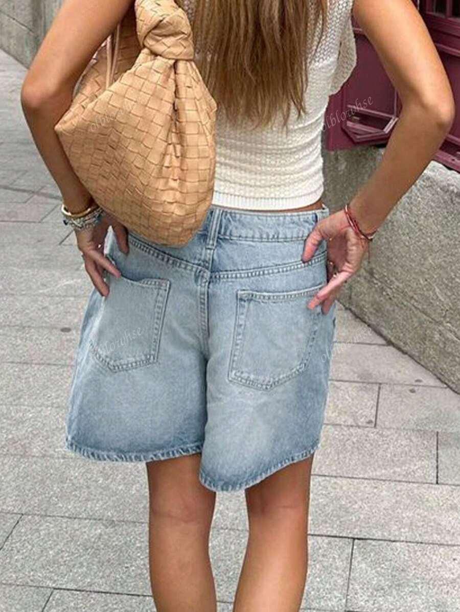 NIEBIESKIE SPODENKI JEANS